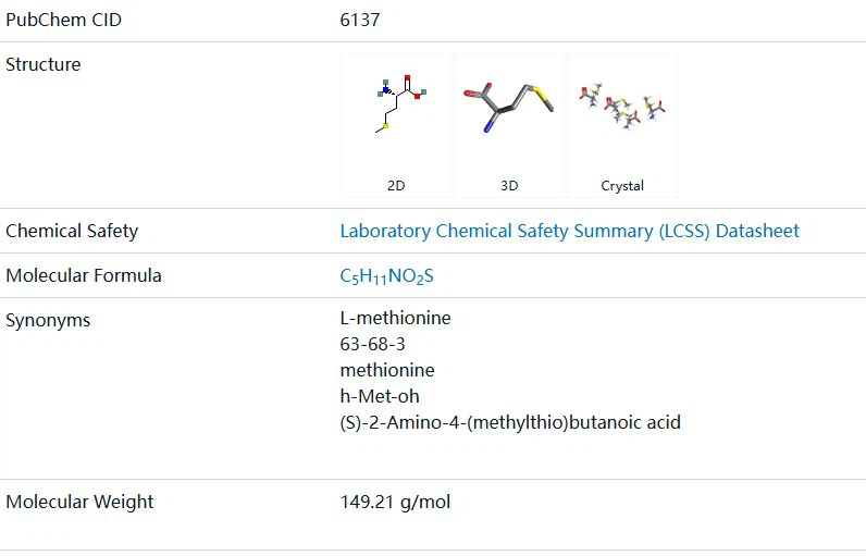 L-methionine L-methionine